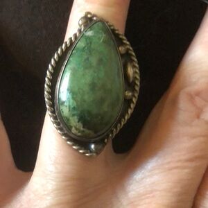 Vintage Turquoise Ring in Sterling